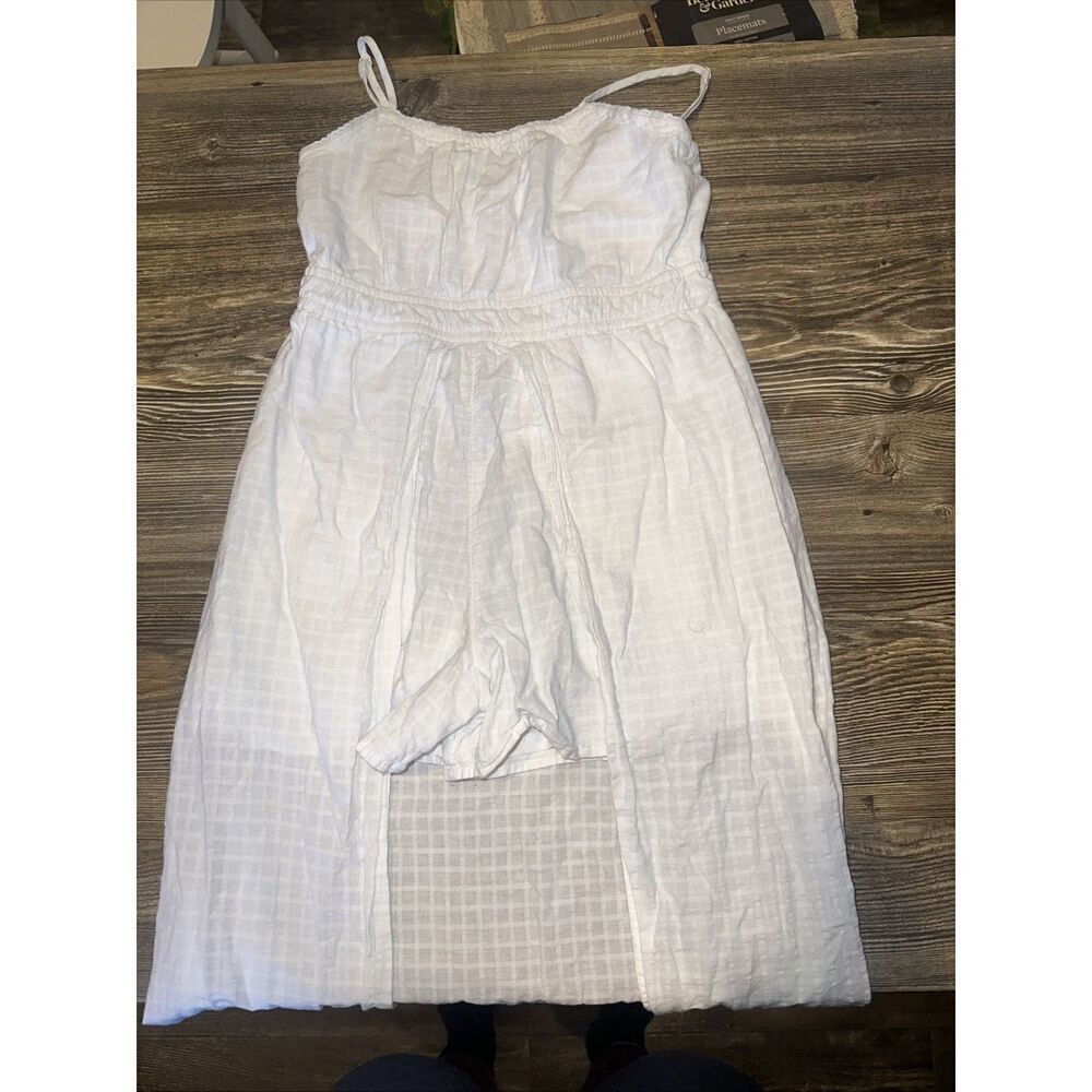 Art Class Girls Pointelle White Open Front Dress. Size Large(10/12). NWOT. Q